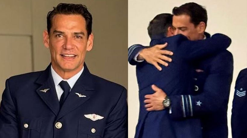 Cristián de la Fuente celebra ascenso en la Fuerza Aérea: “Era difícil contener las lágrimas” Cristián de la Fuente celebra ascenso en la Fuerza Aérea: “Era difícil contener las lágrimas”