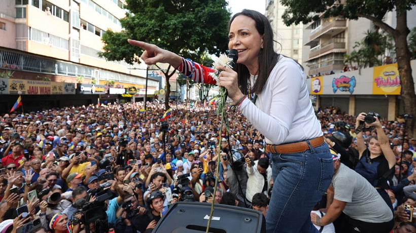 La líder opositora de Venezuela María Corina Machado, Premio Nobel de la Paz 2025