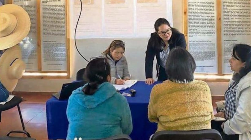 Colchanderas de Ñuble se perfeccionan para vender sus productos