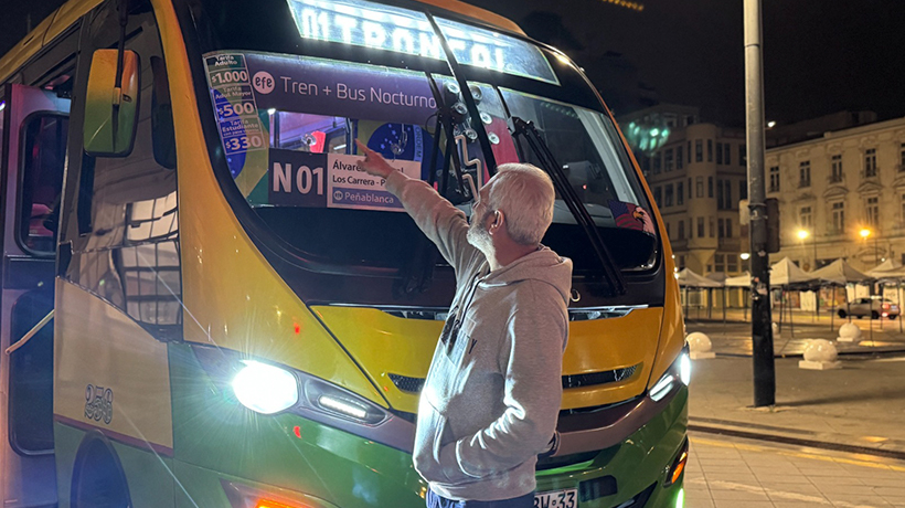 Este viernes comenzó el recorrido nocturno Valparaíso-Peñablanca