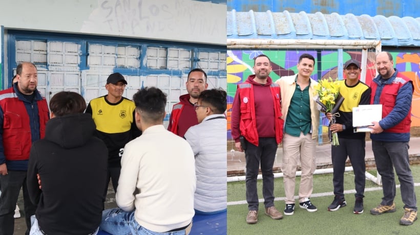 Humberto “Chupete” Suazo motiva a jóvenes del Centro de Justicia Juvenil de Limache