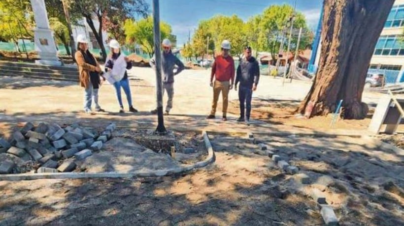Plaza San Francisco de Chillán lleva 60% de avance en reconstrucción