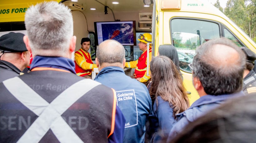 Realizan simulacro de incendio forestal y evacuación marítima en caleta Tumbes de Talcahuano Realizan simulacro de incendio forestal y evacuación marítima en caleta Tumbes de Talcahuano