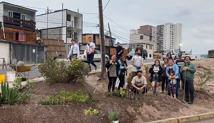 Población Norte Hospital transforma microbasural en “Jardín de la Grindelia” Población Norte Hospital transforma microbasural en “Jardín de la Grindelia”