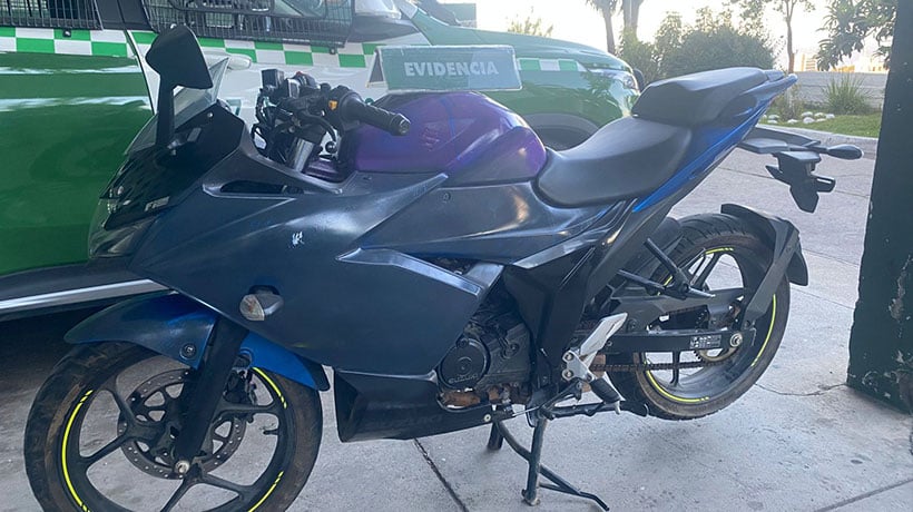 Carabineros recupera motocicleta robada en Viña del Mar: un hombre detenido Carabineros recupera motocicleta robada en Viña del Mar: un hombre detenido