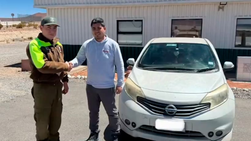 [VIDEO] Carabineros recuperó un vehículo con encargo vigente en la localidad de Pica