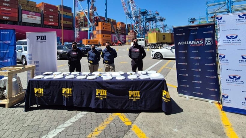 Desarticulan red de narcotráfico internacional que operaba desde el puerto de San Antonio