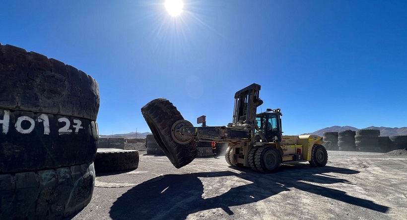 Minera El Abra llega a 76,59 toneladas de neumáticos reciclados bajo Ley REP Minera El Abra llega a 76,59 toneladas de neumáticos reciclados bajo Ley REP