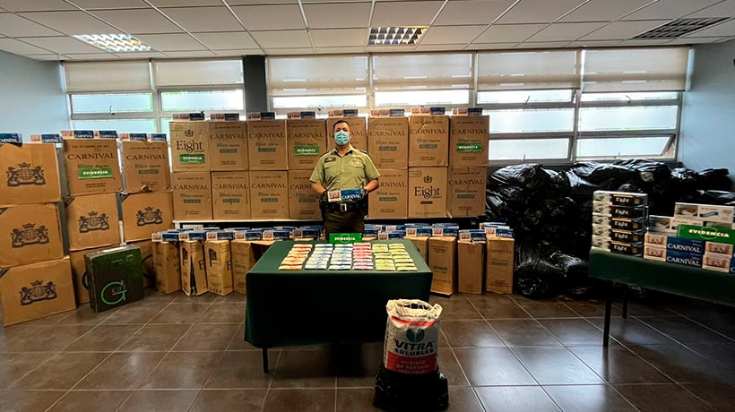 Dictan arraigo nacional para familia dedicada al contrabando de cigarrillos en Villa Alemana