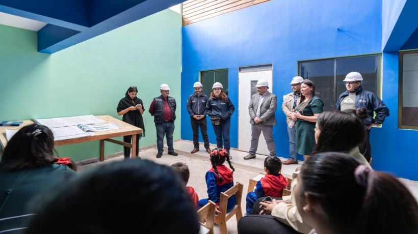 Avanzan las obras de mejoramiento de jardín infantil en Alto Hospicio Avanzan las obras de mejoramiento de jardín infantil en Alto Hospicio