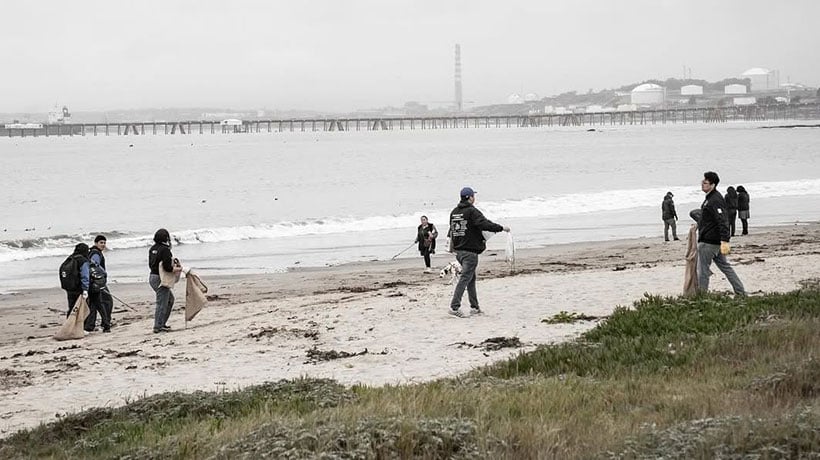 Más de 560 kilos de basura fueron retiradas desde playa Loncura en Quintero