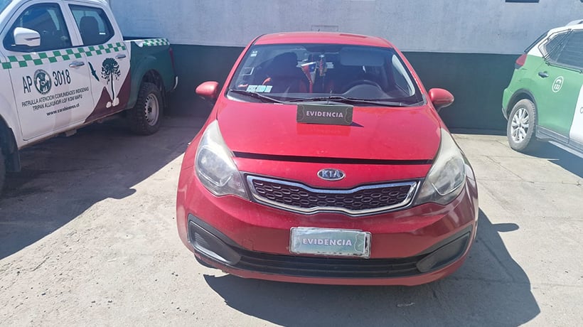 Recuperan un vehículo robado tras una persecución en Osorno Recuperan un vehículo robado tras una persecución en Osorno