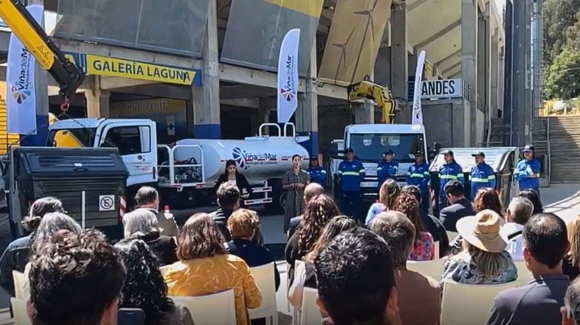 Viña del Mar incorpora 56 nuevos camiones de recolección de aseo y renueva 3 mil contenedores Viña del Mar incorpora 56 nuevos camiones de recolección de aseo y renueva 3 mil contenedores