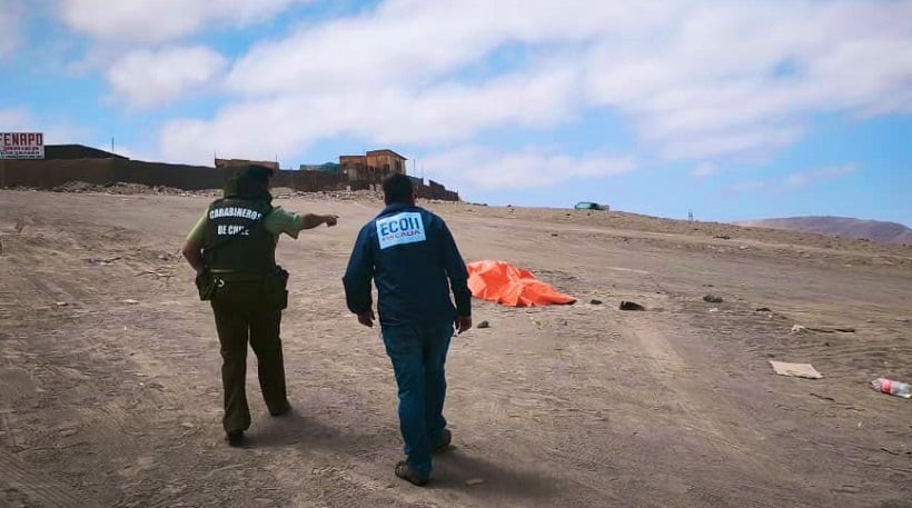 Homicidio: hallazgo de cadáver en ladera de cerro moviliza a equipo ECOH y PDI de Arica