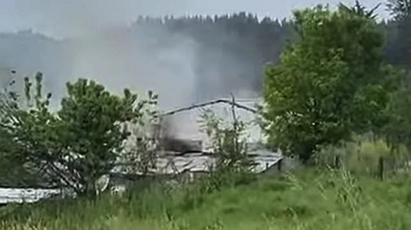 Dos personas perdieron su casa en incendio en el sector Caracol de San Pablo