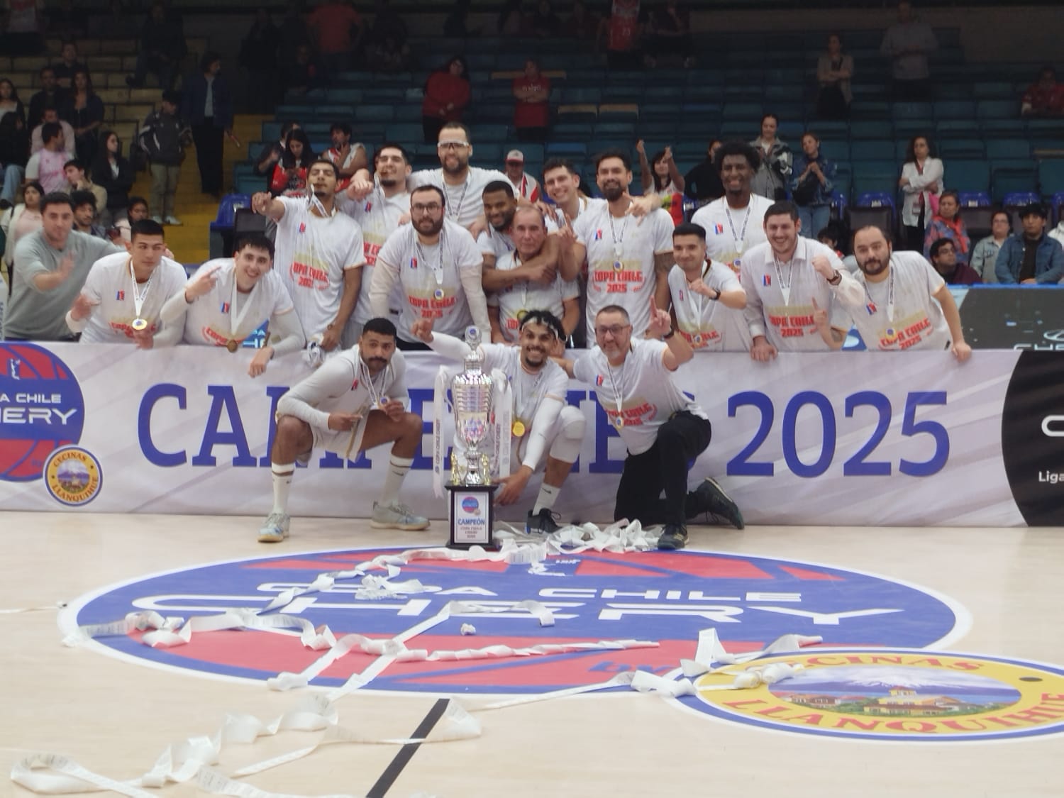 Los Leones es el nuevo campeón de Copa Chile tras ganarle 53-56 al CDV