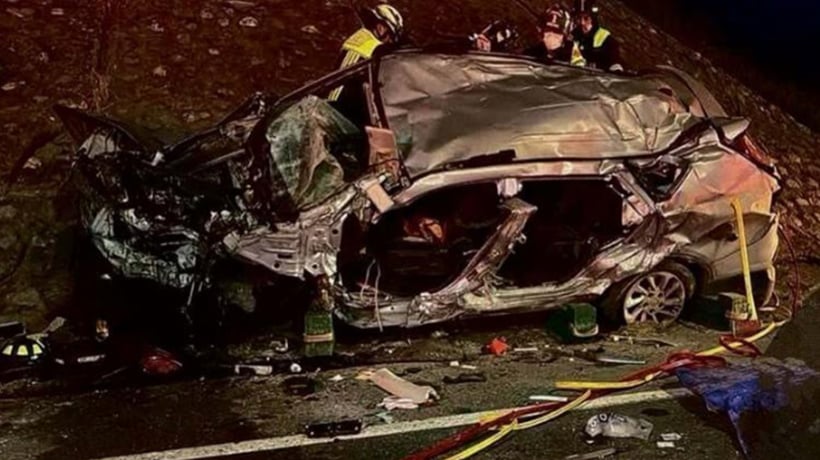 Accidente dejó un fallecido y tres heridos grave en ruta entre Casablanca y Algarrobo