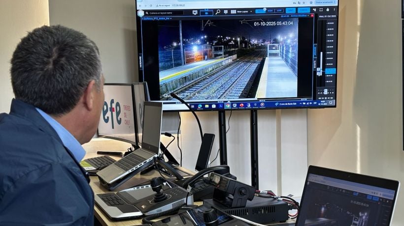 EFE Sur cuenta con nueva Central de Monitoreo que incluye inteligencia artificial para reforzar la seguridad ferroviaria