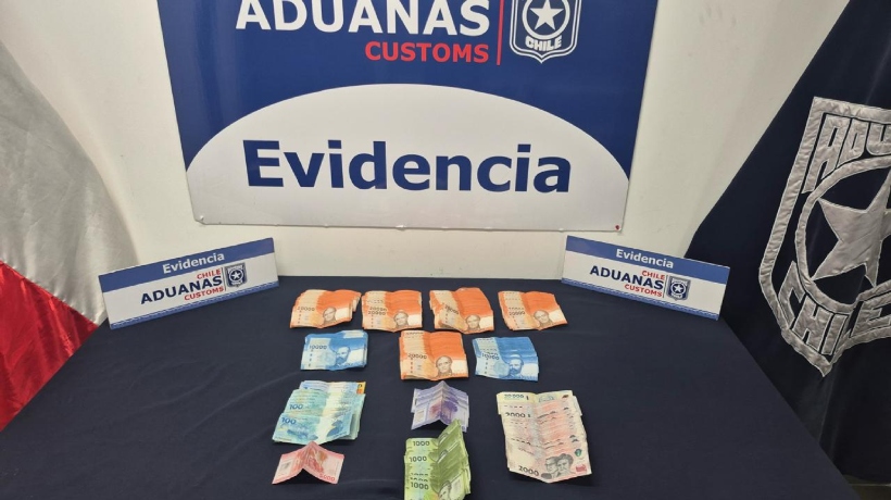 Aduana detectó más de 12 mil dólares no declarados en bus de turismo que ingresaba por el paso Los Libertadores