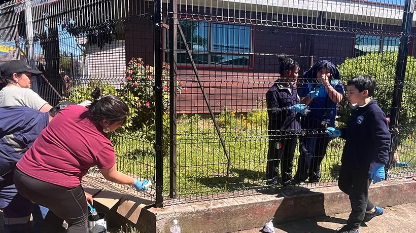 Osorno: Escuela Italia impulsa proyecto de hermoseamiento en Rahue Bajo