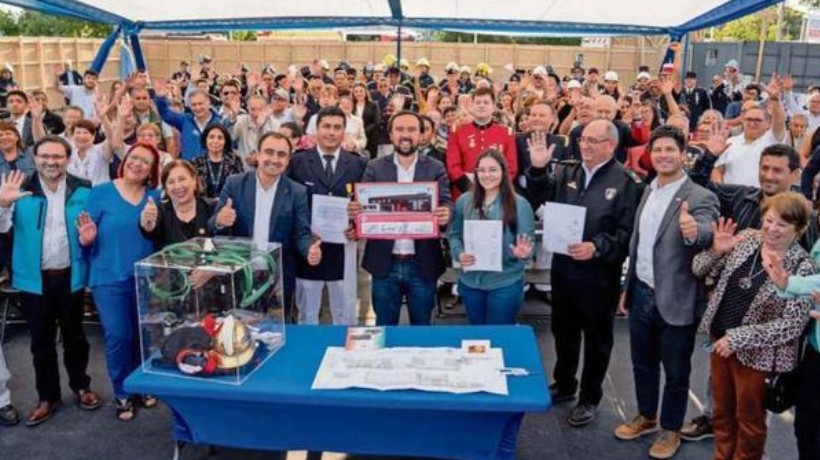 Parte construcción de 1° cuartel de Bomberos para el sector poniente de Chillán