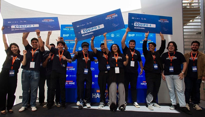 Hackamine 2025: universitarios de Antofagasta resolvieron desafíos reales de la minería en tres días