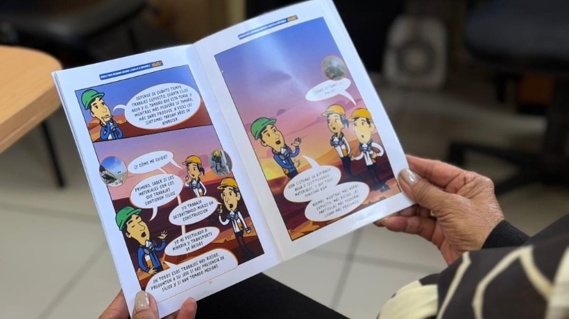 Lanzan cómic educativo para prevenir enfermedades por exposición a sílice en Antofagasta