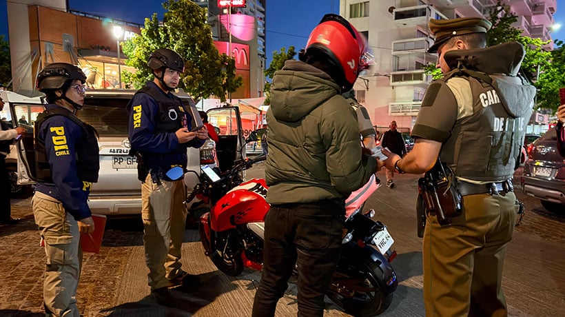 Tercer ‘Operativo Fortaleza’ deja 243 detenidos y 16 armas incautadas en la Región de Valparaíso