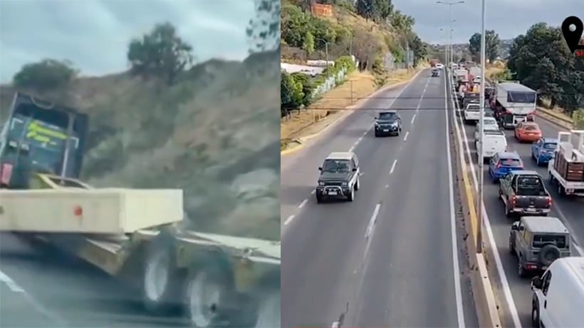 Camión provocó importante congestión en Camino Internacional tras perder su carga