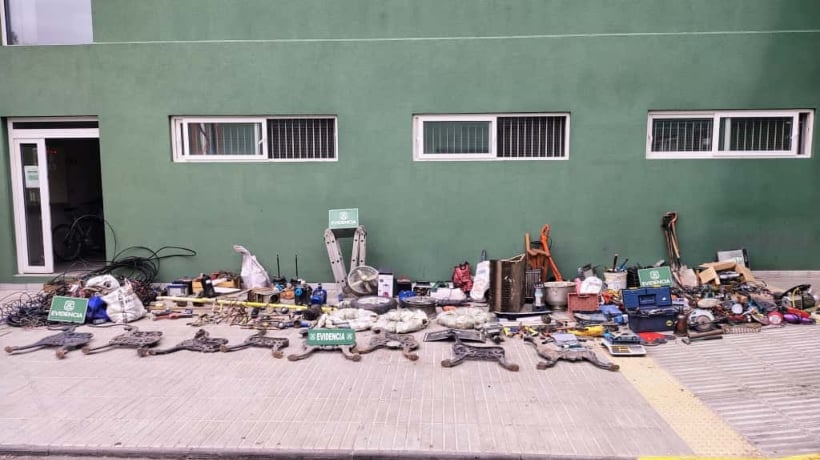 Cinco detenidos en San Felipe por receptación y orden vigente: hallaron especies robadas en una vivienda