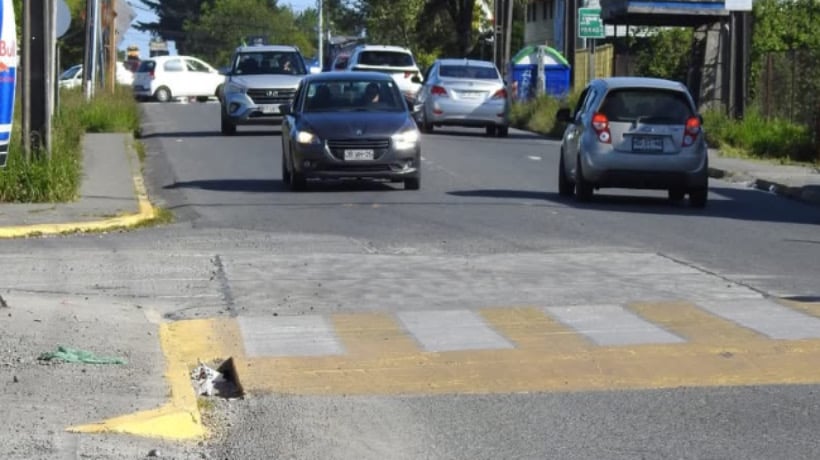Finalizan trabajos de reparación en la avenida O'Higgins en Alerce