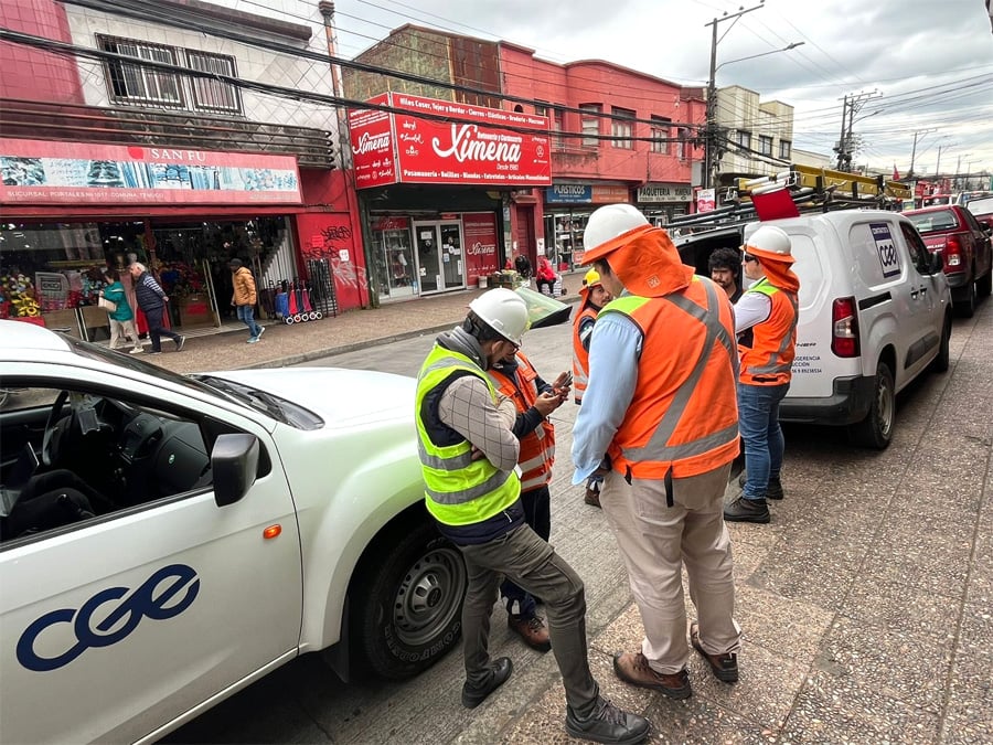Realizan gran operativo para detectar hurto de energía en el centro de Temuco
