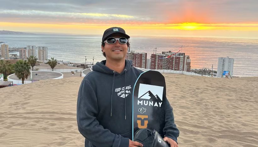 &quot;Antes la pista era un basurero clandestino&quot;: instructor de sandboard relata cómo el deporte transformó Cerro Dragón