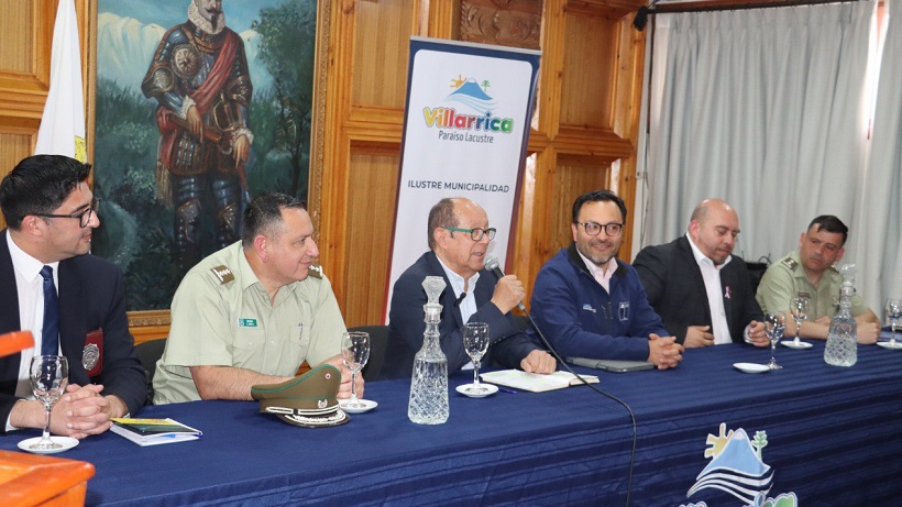 En Villarrica refuerzan coordinaciones para mejorar la seguridad pública