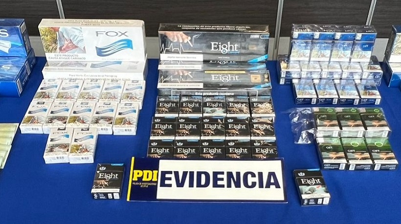 PDI detiene en Temuco a mujer que comercializaba cigarrillos de contrabando