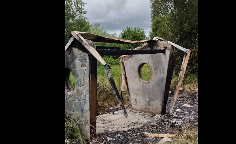 Incendian infraestructura de una empresa forestal en el sector costa de San Pablo