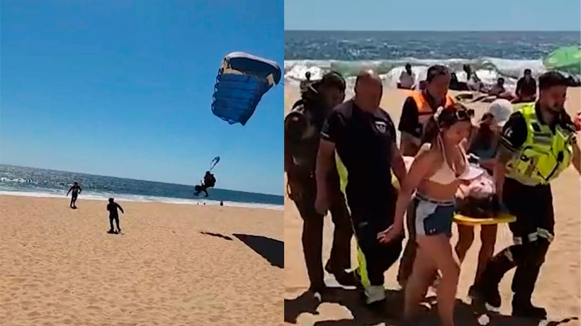 [VIDEO] Fiscalía analiza posibles acciones contra paracaidistas que cayeron sobre personas en playa de Reñaca