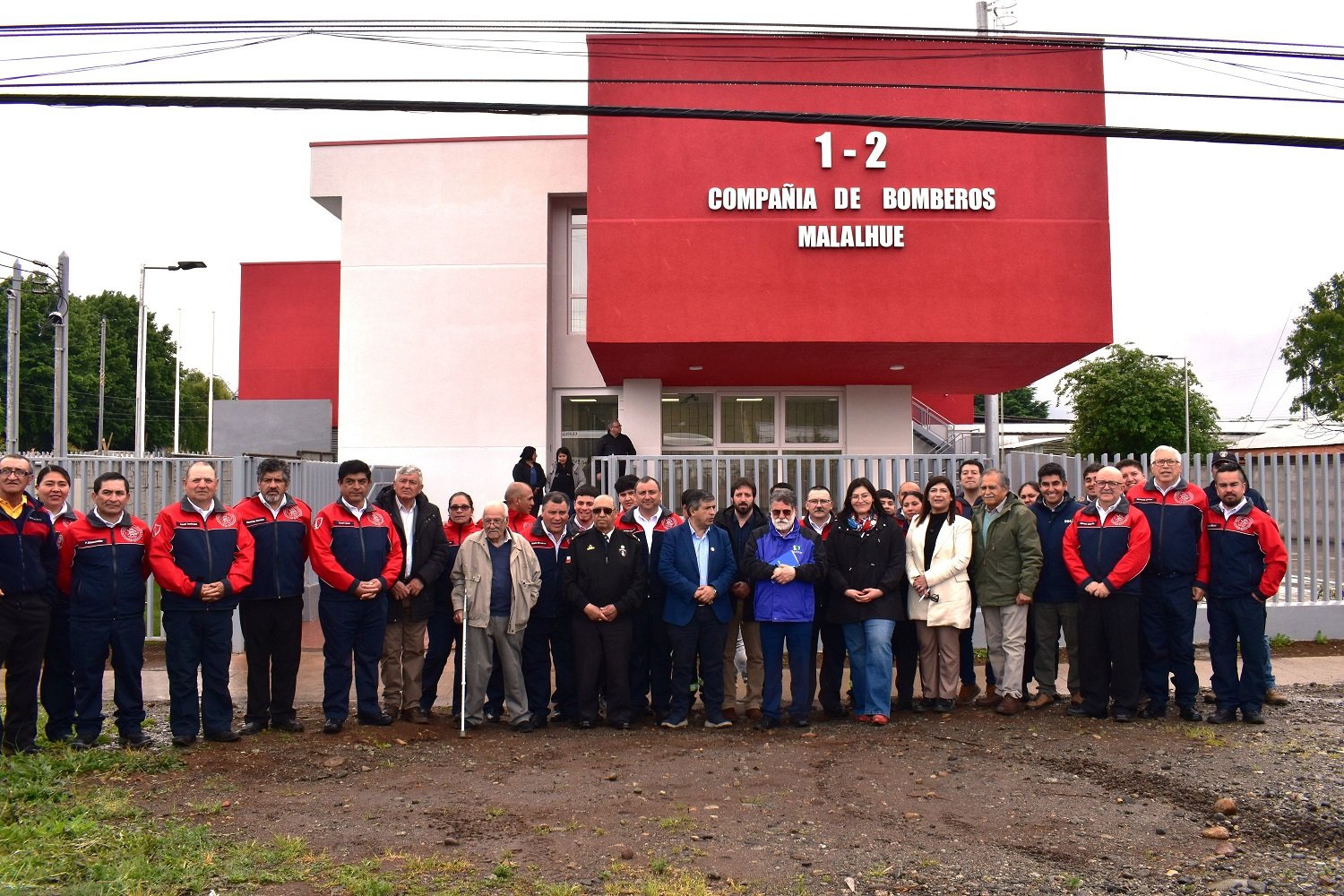 Inauguraron cuartel para los voluntarios de Bomberos de sector Malalhue en Lanco