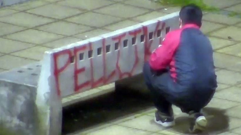 Autor de rayados en sector Pelluco de Puerto Montt deberá pagar medio millón de pesos