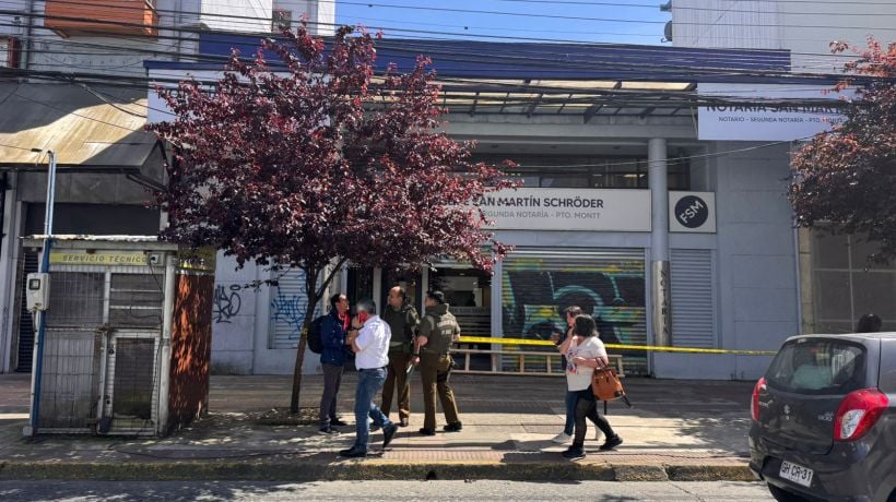 Robaron especies avaluadas en $2 millones desde notaría en el centro de Puerto Montt