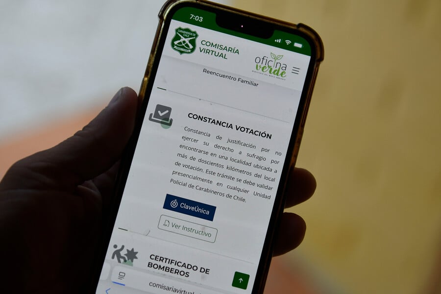 Comisaría virtual funciona con intermitencias: se han tramitado más de 38 mil excusas para no votar