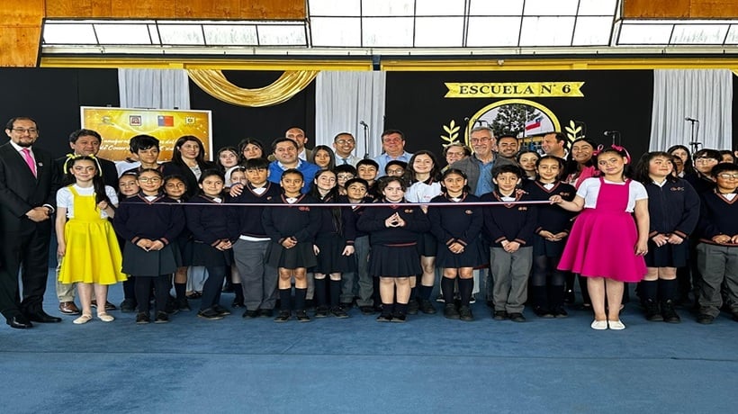 Inauguran obras de mejoramiento de Escuela Municipal N° 6 de Lautaro