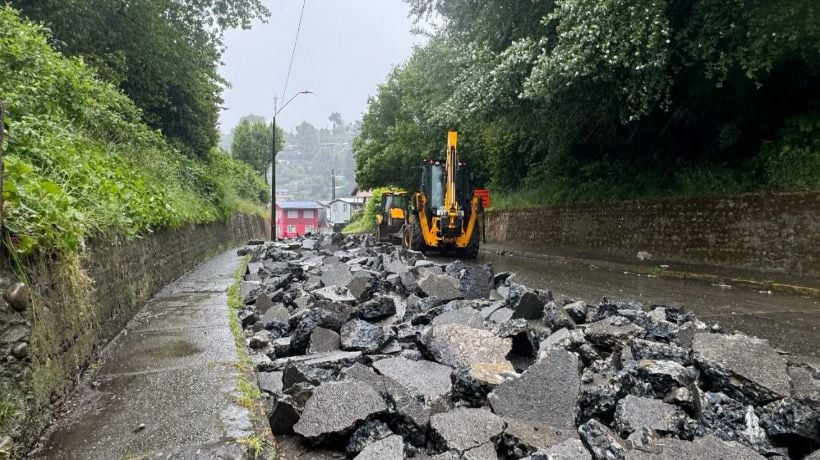 Puerto Montt reanudó obras de reparación en calle Ecuador