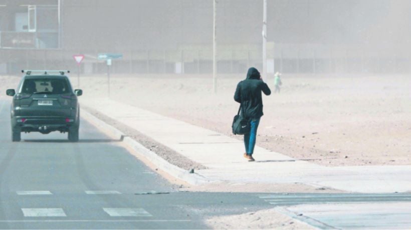 Pronostican ráfagas de viento de hasta 70 km/h en la Región de Antofagasta