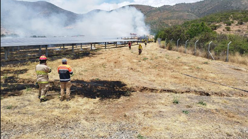 Incendio en San Pedro de Quillota consume al menos 1 hectárea