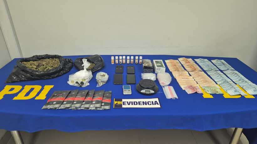 PDI detiene a tres personas por tráfico de drogas en la comuna de Purén