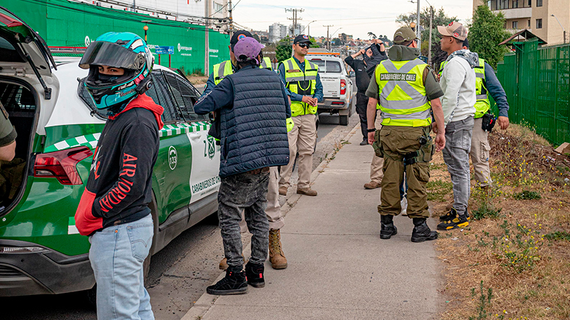 Dos personas terminaron detenidas durante ronda preventiva en Concón