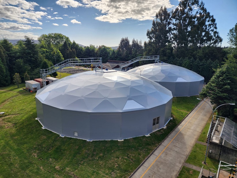 Valdivia: Aguas Décima construye domos para encapsular parte de la EDAS