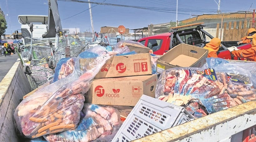 Van ocho toneladas de carne decomisadas durante operativos en Calama