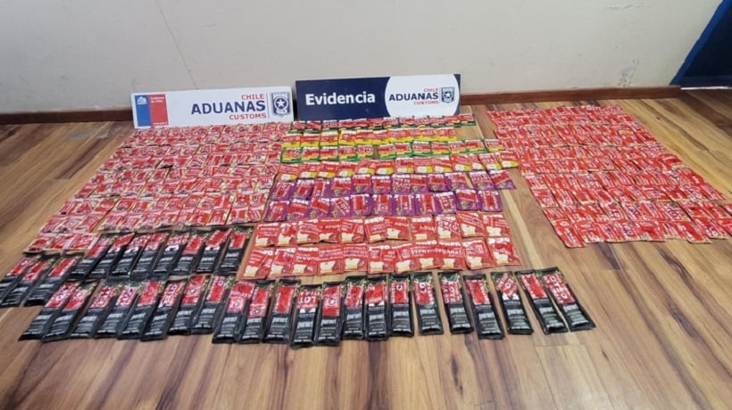 Ollagüe: En sobres de jugo en polvo, café y ají transportaban 4,8 kilos de pasta base de cocaína